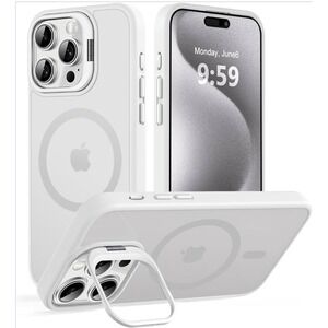 iPhone 15 Pro‎ Phone Case, Invisible Camera Kickstand Clear NEW